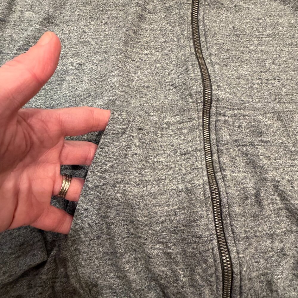 Nike Sportswear Essential Full Zip Hoodie Gray Heather XL - Picture 6 of 11